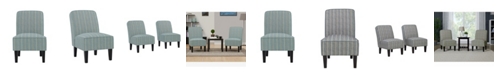 Handy Living Bryce Armless Accent Chairs, Set of 2